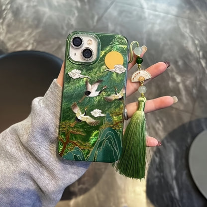 Premium Green 3D Printed Designer Phone Case | Shockproof Protective Mobile Cover with Stylish Pattern
